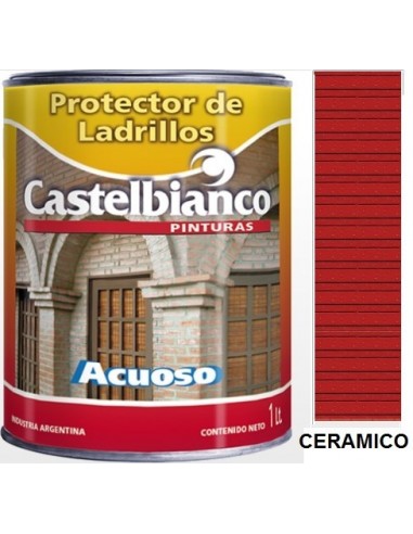 Ladrillos  Impregnante  Color  Ceramico   1 Lts    Acuoso  " Castelbianco "  