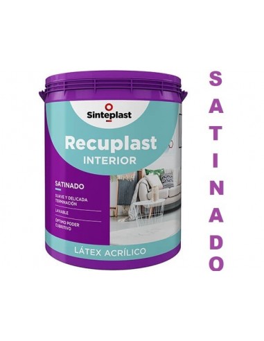 Latex   Clase " A + "      Interior    Satinado     1 Lts    " Recuplast "     * " Sinteplast "  * Blanco 