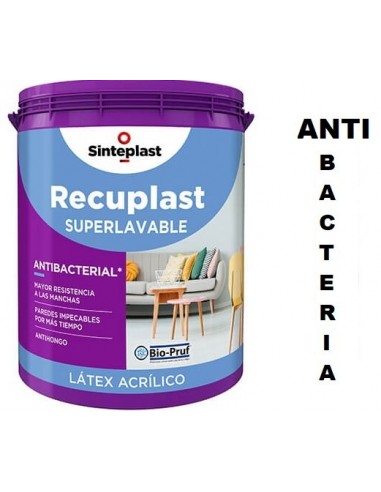 Latex   Clase " A + "      Superlavable  Mate " Biopruf "     1 Lts  " Recuplast "     * Sinteplast  * Blanco