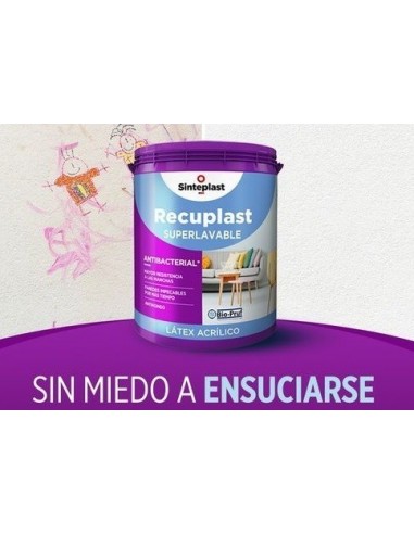 Latex   Clase " A + "      Superlavable  Mate " Biopruf "   20 Lts  " Recuplast "     * Sinteplast  * Blanco