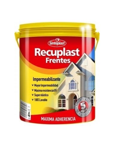 Latex   Clase * Premium   Frentes    " Recuplast "          1 Lts  * ímpermeabilizante  " Sinteplast "  * Blanco