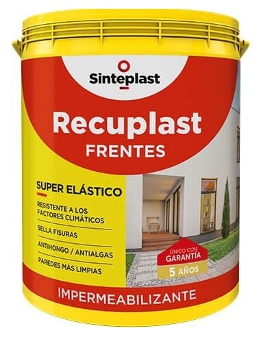 Latex   Clase * Premium   Frentes    " Recuplast "          4 Lts  * ímpermeabilizante  " Sinteplast "  * Blanco