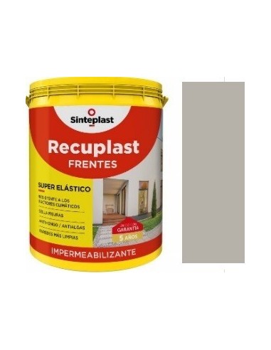 Latex   Clase * Premium   Frentes  * Gris Cemento   " Recuplast "        20 Lts  * ímpermeabilizante  " Sinteplast "  * Blan