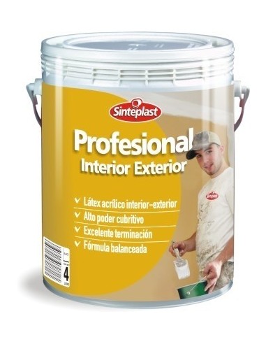 Latex   Clase  " B"     Exterior - Interior      "  Profesional "     1 Lts    " Sinteplast "  * Blanco