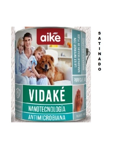 Latex   Clase * Premium   * Antimicrobiano  Hogar  Satinado   1 Lts  " Vidake -  Aike "  * Nanotecnologia -     Best - Paint 