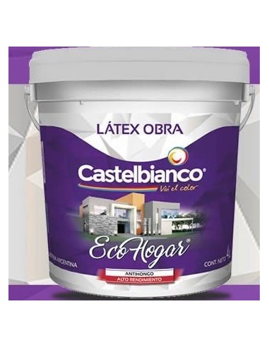 Latex   Clase  "  C "   Exterior -  Interior     "  Obra  Prof. "   10 Lts    "  Castelbianco "   -  * Blanco   