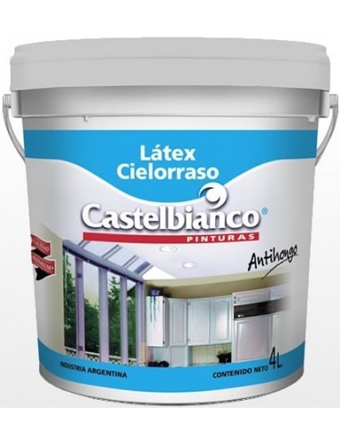 Latex   Clase " A "       " Cielos Rasos  "         1 Lts         * Castelbianco  * Blanco