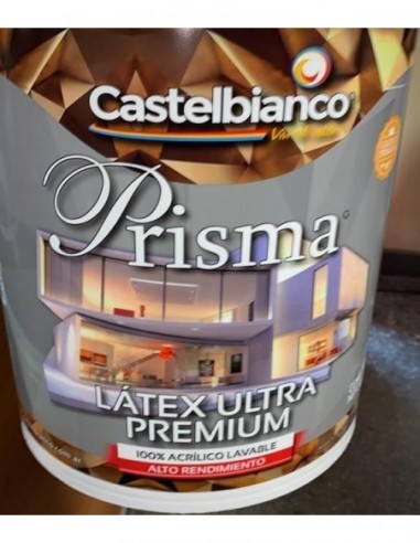 Latex   Clase * Premium   Frentes    " Prisma Muro "   10  Lts  * ímpermeabilizante    " Castelbianco "  * Blanco