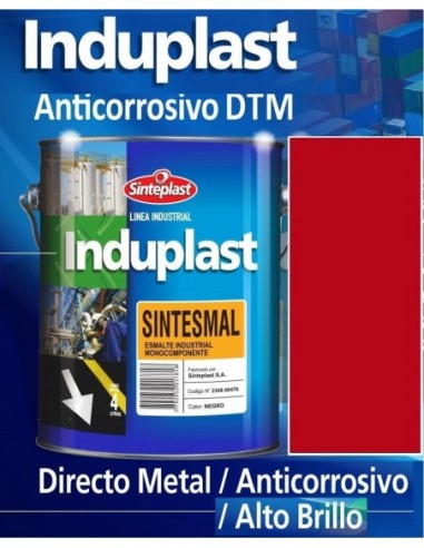 Bermellon      " Dtm "            4   Lts.  " Induplast -  Sinteplast "