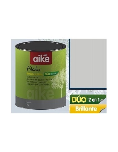 Gris  Espacial    Duo   "  Aike "       1/2  Lts         " 2 En 1 "  -   " Best - Paint "