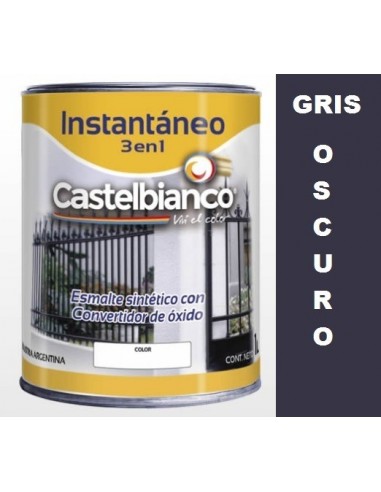 Gris  Oscuro   "  Castelbianco "      1    Lts             * Instantaneo  3 En 1 