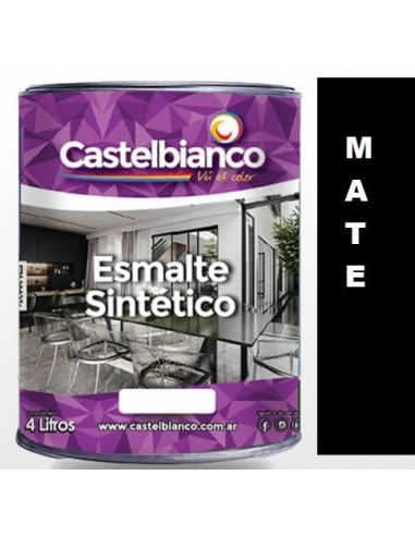 Negro  Mate   "  Castelbianco "       1/4 Lts         * Alta Dureza   