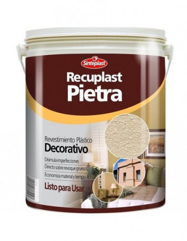 Revestimiento     Pietra  Blanco  Mallorca      6 Kg     " Recuplast - Sinteplast "