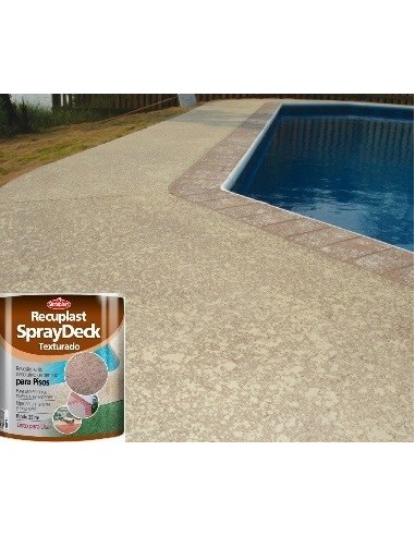 Pisos  Revestimiento  " Spray Deck "   25  Kgr  Color  " Arena "   Recuplast   Sinteplast