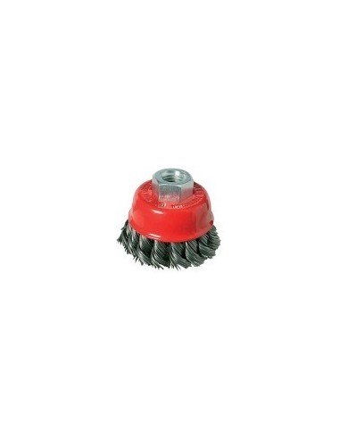 Cepillo  Copa     Acero    Trenzado          60  Mm         " Rottweiler "   * 12500 Rpm 