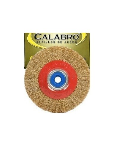 Cepillo  Circular   4 X 1   Alambre Rizado Sae 1050 "calabro" P/amol De Banco