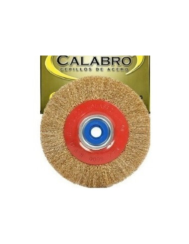 Cepillo  Circular   7 X 1   Alambre Rizado Sae 1050 "calabro" P/amol De Banco