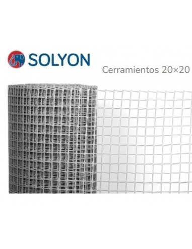 Tejido  Cerramiento    Pvc   20-20     1,20 X  25 Mtr    Blanco    " Solyon "