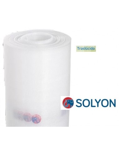 Tejido Mosquitero  Pvc  " Traslucido - Solyon "  1,20 X  25 Mtr       - Semi Rigida