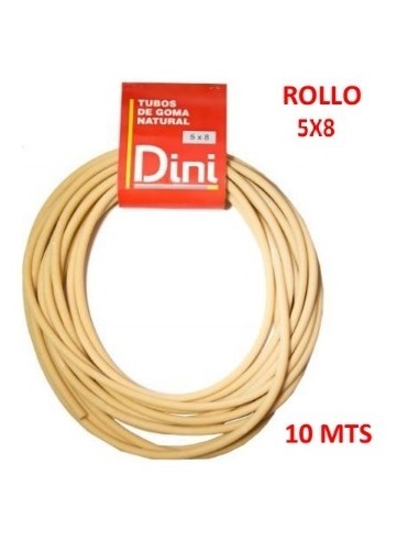 Goma  Para   Honda     Rollo De    10 Mts      " Dini - Macao "    Tubo   5 X 8               Ind.  Arg.