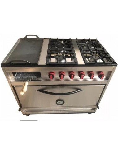 Cocina   Industrial  Multiple   4 Hornallas + Plancha Y Carlitera    Ind. Arg    * Iva 10,5%