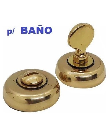 Manija    Baño -  Pomo De Seguridad Para Baño  Bronce Pulido  " Funal "