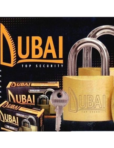 Candado     Dorado    "  Dubai "      32 Mm  