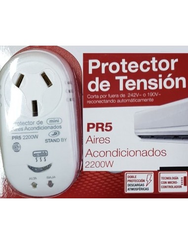 Protector  De  Tension  Y  Descargas  2500 W  - Aire Acond Y Lavarropas  " Anthay "