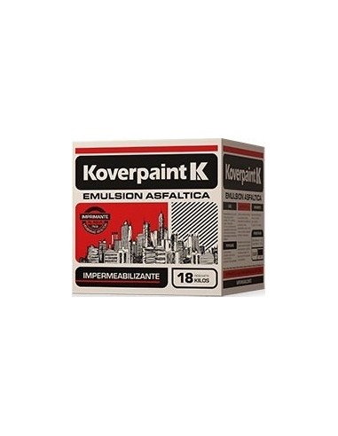 Pintura  Asfaltica  Emulsion    18  Kg   " Koverpaint "   Kartonsec