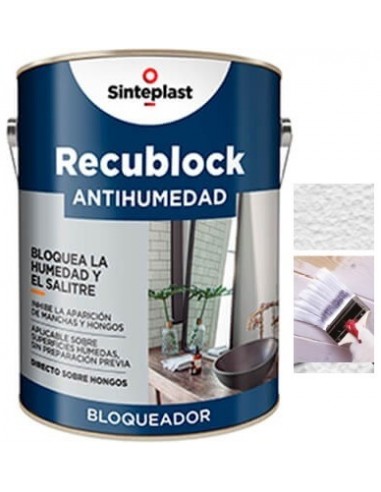 Anti-humedad    " Recublock "   1  Lts  Bloqueador De Humedad/ Sobre Humedo  " Sinteplast "