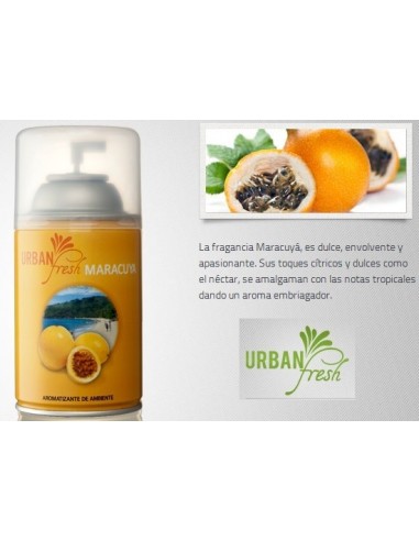 Aromatizador   Repuesto  Fragancia  " Maracuya "     " Urban Fresh "      185 Gr - 270 Ml 