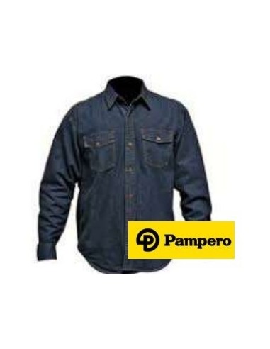 Camisa   Jean    Azul      Tª   38        " Pampero "  Uso  Intensivo   