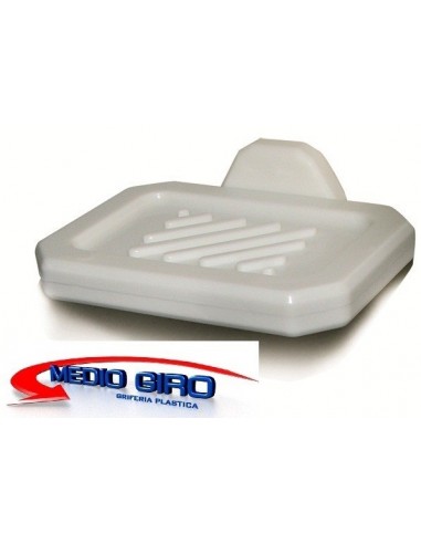 Accesorios  De  Baño    Jabonera                                Plastica  Blanca   " Medio Giro "     40/300