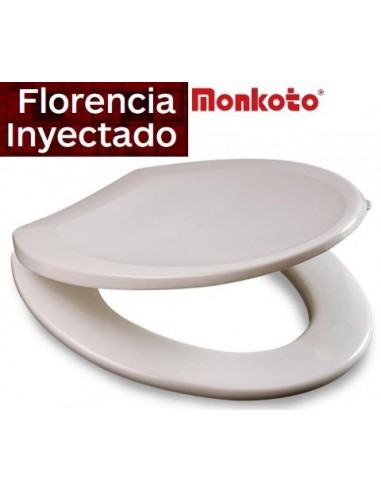 Asiento  Sanitario  P/ Inodoro   Mod.  " Florencia "   Blanco * Inyectado    " Monkoto "