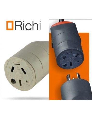 Ficha  Hembra   10 Amperes  "     3  P/  Planas  "  250 V    " Richi "