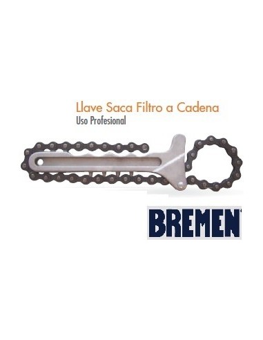 Llave  Saca  Filtro  A  Cadena   Profesional   " Bremen " 