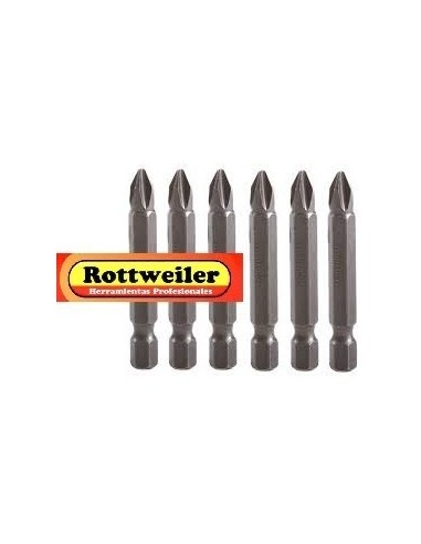 Puntas  Jgo.  10 Un.  ---  Punta  2  -  Philips  * 65 Mm  " Rottweiler "     Magnetiz