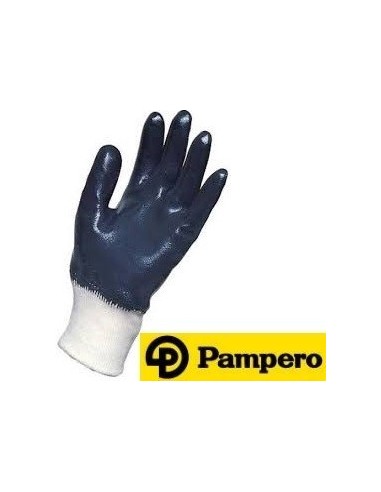 Guante  Pvc   Azul  Nitrur   Puño   Elastizado      " Pampero "  Cert Iram 