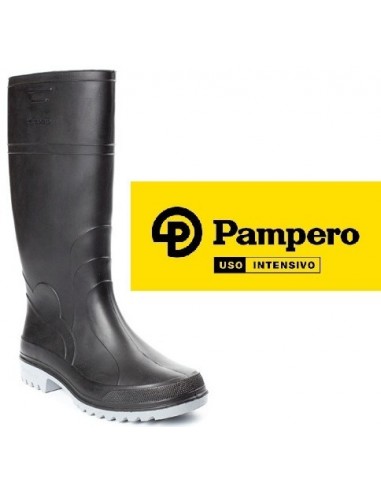 Botas   " Pampero "   De    Goma   Negra    Nº 39             Ind. Arg.