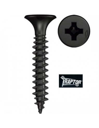 Tornillo  * Fix Drywall - Raptor "    6  X   1 1/4 "   ( 3,8 X   32 Mm)  Ne  200 Unid    P/ Madera - Durlock 