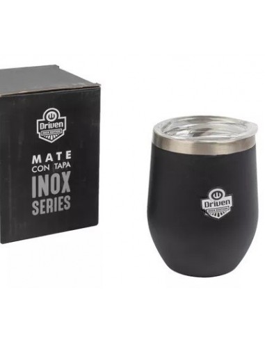 Mate   Acero   Inoxidable         350 Ml   Con Tapa   Negro     * Driven®