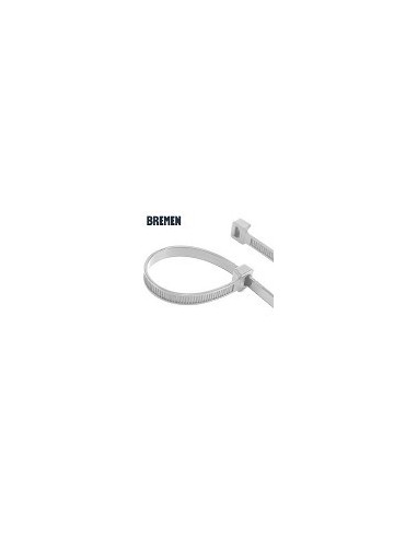 Precinto Nylon   Blanco   450 X 7,2 Mm   * 100 Unidades * Pesado    " Bremen "