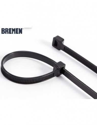 Precinto Nylon   Negro    250  * 3,6 Mm   * 100 Unidades *intermedio " Bremen " 