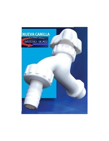 Canilla     Pvc   Con  Cuerito  De 1/2"   Volante Copa   " Medio Giro " ··