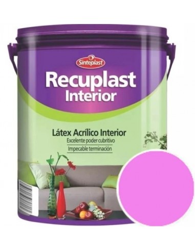 Latex  Color  Rosa                                      1  Lts   " Int. Mate    Recuplast " " Sinteplast "     