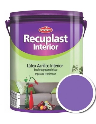 Latex  Color  Violeta  Uva                       4  Lts    " Int. Mate    Recuplast " " Sinteplast "