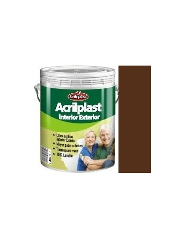 Latex  Color  Marron                                1  Lts   " Acrilplast "  " Sinteplast "