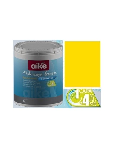 Latex  Color  Amarillo  Limon                1  Lts   " Int - Ext - Multicapa -  Aike "      Best - Paint* Promo 