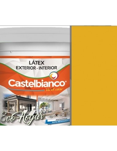 Latex  Color  Amarillo                              4  Lts   * Eco  Hogar   " Int - Ext - Castelbianco "   