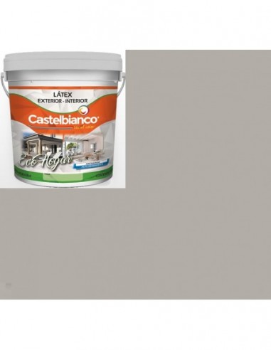 Latex  Color  Gris  Hielo                          4  Lts   * Eco  Hogar   " Int - Ext - Castelbianco "    